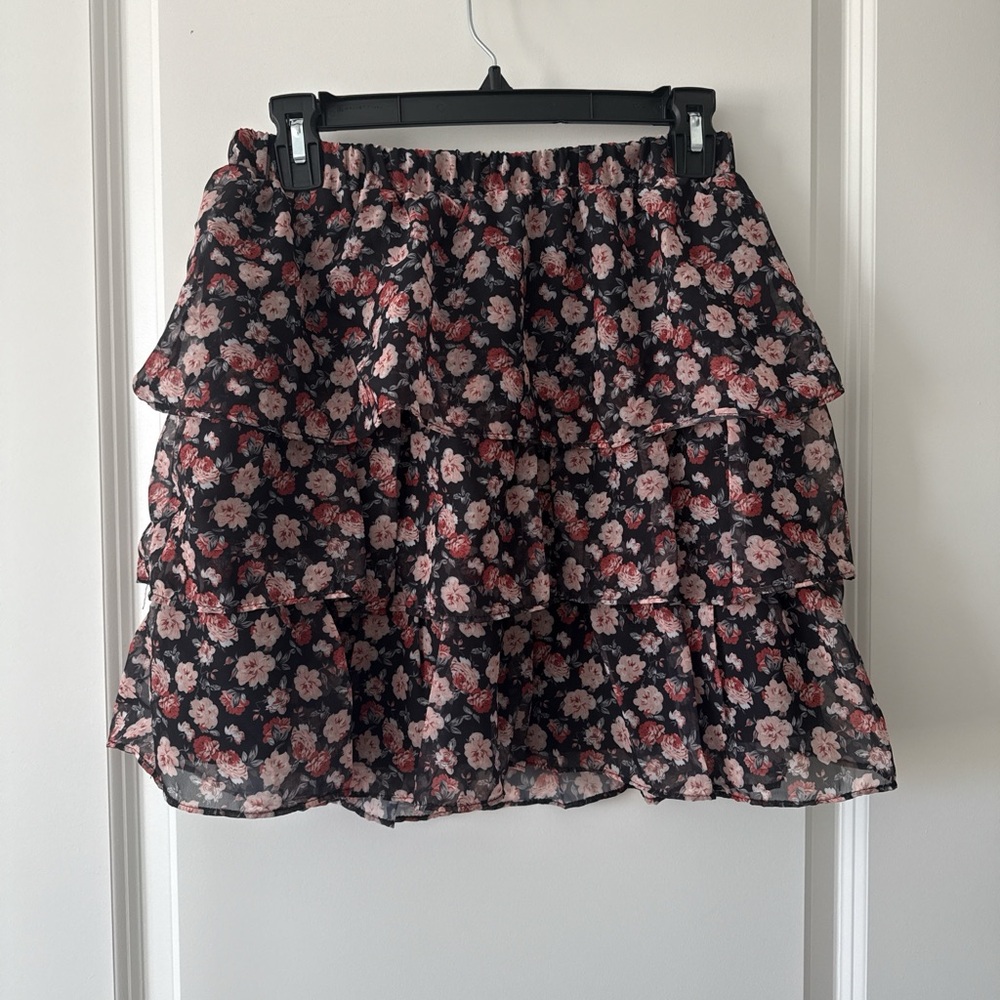Floral Tiered Women's Skirt